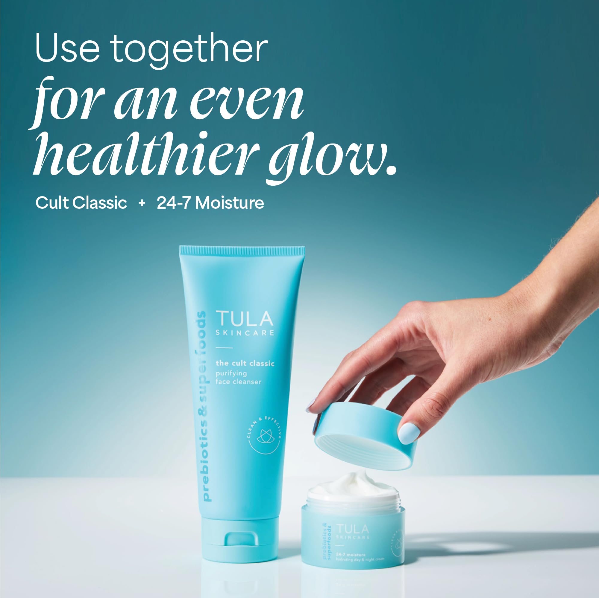 TULA Skincare Cult Classic Purifying Face Cleanser, Daily Wash for Pores & Skin Balance with Prebiotic Extracts, Antioxidants & Turmeric, Deep Cleansing Formula