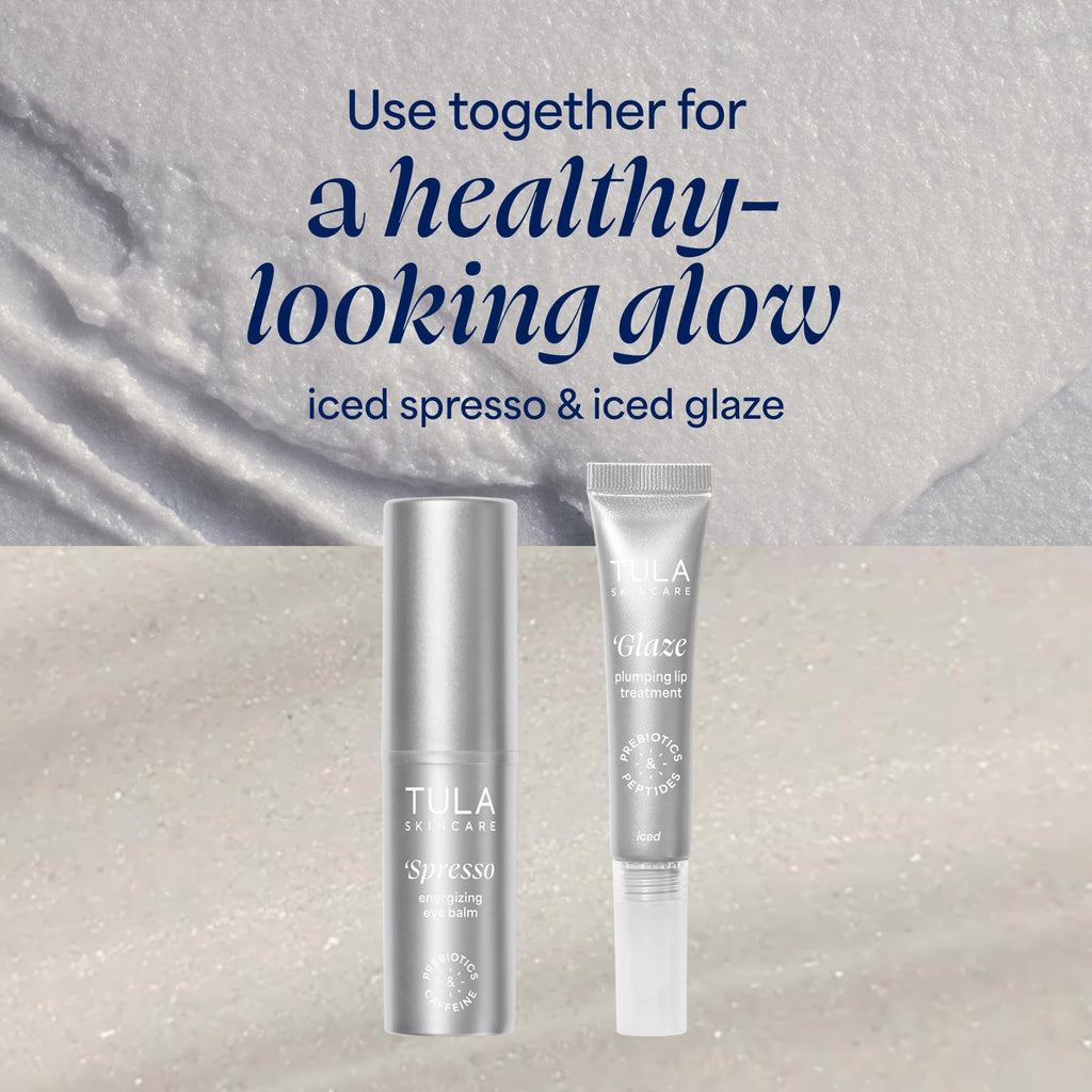 TULA Skin Care Spresso Energizing Eye Balm - Energizing & Hydrating Caffeine Under Eye Treatment for Dark Circles, Portable and Perfect to Use On-the-go, 0.35 oz.