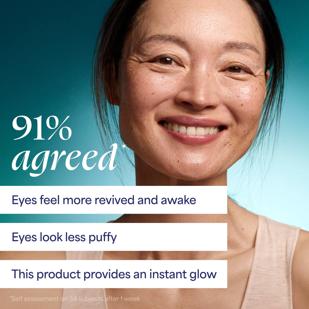 TULA Skin Care Spresso Energizing Eye Balm - Energizing & Hydrating Caffeine Under Eye Treatment for Dark Circles, Portable and Perfect to Use On-the-go, 0.35 oz.